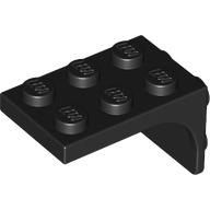 Bracket 2 x 3 - 2 x 2, Curved Sides (69906)