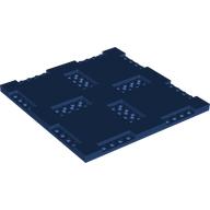 Plate Special 16 x 16 x 2/3 with Eight Recessed Edges with 1 x 4 Studs and Four Recessed Centers with 2 x 4 Studs (69958)