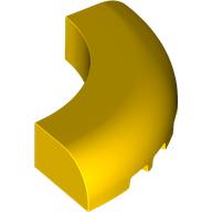 Brick Round Corner 5 x 5 x 1 Curved, Bottom Cut Outs, No Studs, 9 Bottom Tubes (7033)