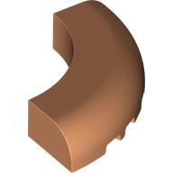 Brick Round Corner 5 x 5 x 1 Curved, Bottom Cut Outs, No Studs, 9 Bottom Tubes (7033)