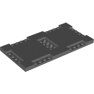 Plate Special 8 x 16 x 2/3 with Six Recessed Edges with 1 x 4 Studs and Recessed Center with 2 x 4 Studs (71772)