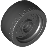 Wheel Rim 24 x 12 with Black Tyre (72206)