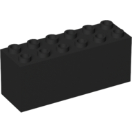 Brick Special 2 x 6 x 2 Weight with Sealed Bottom and Dimples on Ends (73090b)