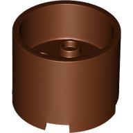 Brick Round 3 x 3 x 2 Recessed Center with 2 x 2 Studs and Axle Hole (73111)