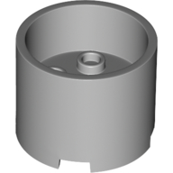 Brick Round 3 x 3 x 2 Recessed Center with 2 x 2 Studs and Axle Hole (73111)