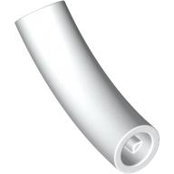 Brick Round 1 x 1 D. Tube with 45° Elbow and Axle Holes (Crossholes) at Each End (7324)