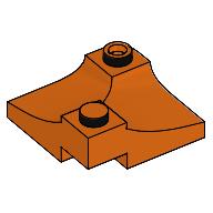 Brick Curved, Internal Double, 3 x 3 with 1/3 Inverted Cutout, Corner (73682)