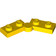 Hinge Plate 1 x 4 Swivel Top / Base - Solid Clip [Complete Assembly] (73983)