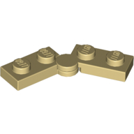 Hinge Plate 1 x 4 Swivel Top / Base - Solid Clip [Complete Assembly] (73983)