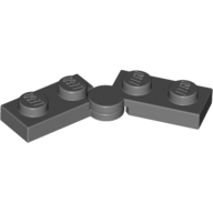 Hinge Plate 1 x 4 Swivel Top / Base - Solid Clip [Complete Assembly] (73983)