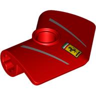 Technic Panel Fairing 2 x 3 x 1 #4 Angled 135° with Silver Stripes, Ferrari Logo print (7427pr0001)
