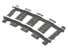 Vehicle Track, Train, 9V Curved (74747)