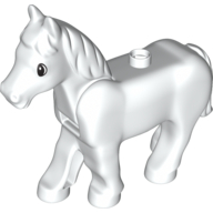 Duplo Animal Horse with One Stud and Moveable Head, Eyes Print (75725pr0001)