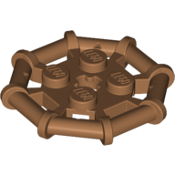 Plate Special 2 x 2 with Bar Frame Octagonal, Reinforced, Completely Round Studs (75937)