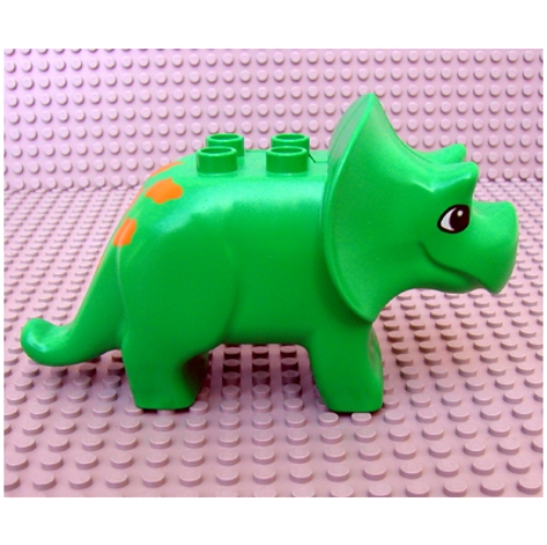 Duplo Dinosaur Triceratops Adult with Brown Spots Print (75939pr0001)