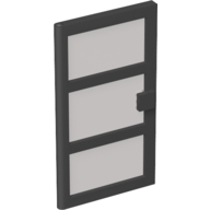 Door 1 x 4 x 6 with 3 Panes with Trans-Brown Glass (76041c02)