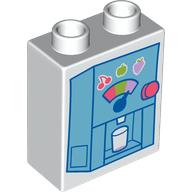 Duplo Brick 1 x 2 x 2 with Soft Serve Machine print (76371pr9895)