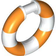 Ring with Bar (Life Preserver) with Orange pattern (7649pat0002)