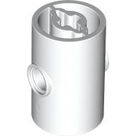Brick Round 2 x 2 x 3 D. Tube with Axle Holes (Crossholes) at Each End, Pin Holes In Sides (7654)