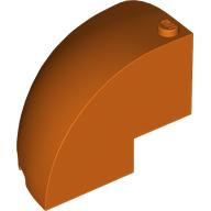 Brick Round Corner 5 x 5 x 3 1/3 Quarter Dome Top [Plain] (76776)