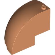 Brick Round Corner 5 x 5 x 3 1/3 Quarter Dome Top [Plain] (76776)