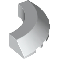 Brick Round Corner 5 x 5 x 1 Slope, Bottom Cut Outs, No Studs, Flat Top (76795)