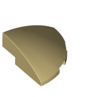 Brick Round Corner, Curved 3 x 3 x 1 Quarter Circle (76797)