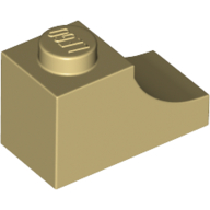 Brick Curved 2 x 1 with Inverted Cutout (78666)