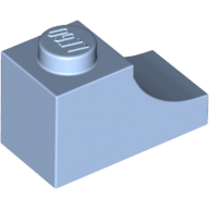 Brick Curved 2 x 1 with Inverted Cutout (78666)