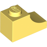Brick Curved 2 x 1 with Inverted Cutout (78666)