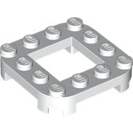 Plate Round Corners 4 x 4 x 2/3 Circle with 2 x 2 Opening (79387)