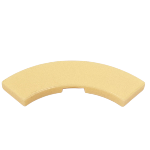 Tile 3 x 3 Curved, Macaroni (79393)