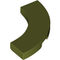 Tile 3 x 3 Curved, Macaroni (79393)