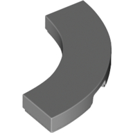 Tile 3 x 3 Curved, Macaroni (79393)
