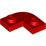 Plate Round Corner 2 x 2 with 1 x 1 Cutout (79491)
