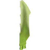 Weapon Sword with Jagged Edges, Double Axle Hole with Marbled Yellowish Green Pattern (79895pat0003)