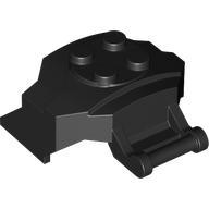 Large Figure Cover 4 x 3 x 2 with Bar, 4 Studs, Ridged (79896)