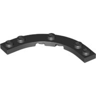 Plate Round Corner 5 x 5 with 4 x 4 Round Cutout (80015)
