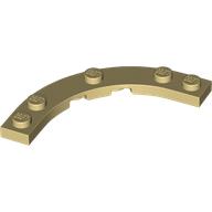 Plate Round Corner 5 x 5 with 4 x 4 Round Cutout (80015)