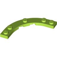 Plate Round Corner 5 x 5 with 4 x 4 Round Cutout (80015)