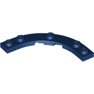 Plate Round Corner 5 x 5 with 4 x 4 Round Cutout (80015)
