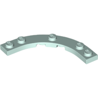 Plate Round Corner 5 x 5 with 4 x 4 Round Cutout (80015)