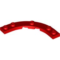 Plate Round Corner 5 x 5 with 4 x 4 Round Cutout (80015)