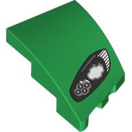 Slope Curved 3 x 2 with Stud Notch Left with Headlight print (80177pr0007)