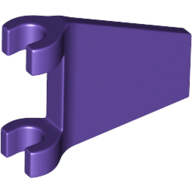 Flag 2 x 2 Trapezoid with Flared Area between Clips (80324)