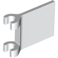 Flag 2 x 2 Square, Flared Clip Edge [Thick Clips] (80326)
