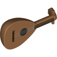 Musical Instrument Lute with White Strings print (80503pr0001)