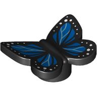 Insect, Butterfly with Dark Blue Wings, White Spots print (80674pr0004)