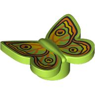 Insect, Butterfly with Yellow, Orange, Black Decorations print (80674pr0006)