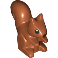 Animal, Squirrel, Standing, Black Eyes and Reddish Brown Nose Print (80679pr0001)